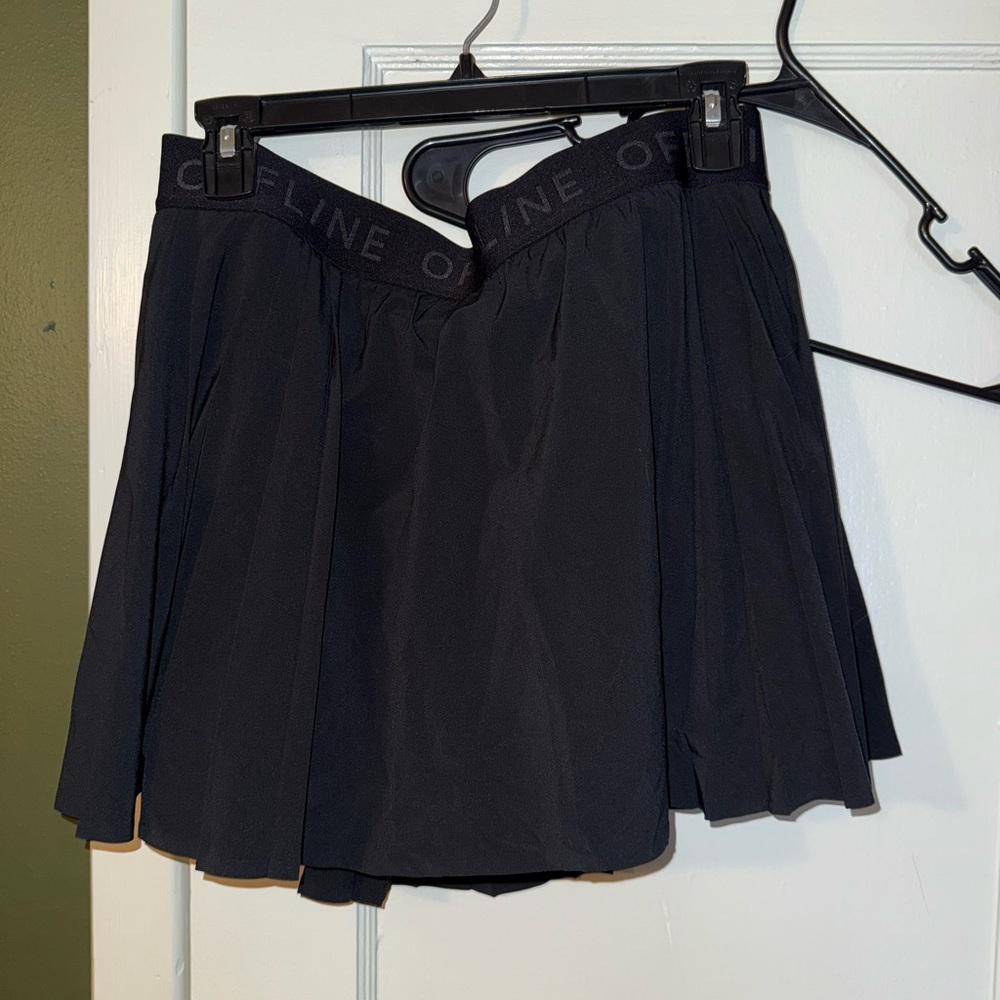 Aerie Offline Black Skort